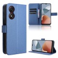 For ZTE Blade A34 Diamond Texture Leather Phone Case(Blue)