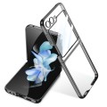For Samsung Galaxy Z Flip5 Integrated Electroplating Full Coverage Phone Case(Black)
