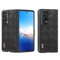 For Honor Magic VS2 ABEEL Weave Plaid PU Phone Case(Black)