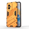 For Honor 100 5G Punk Armor 2 in 1 PC + TPU Phone Case with Holder(Orange)