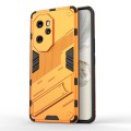 For Honor 100 Pro 5G Punk Armor 2 in 1 PC + TPU Phone Case with Holder(Orange)
