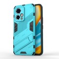For Honor 90 GT 5G Punk Armor 2 in 1 PC + TPU Phone Case with Holder(Blue)