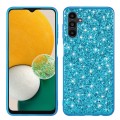 For Samsung Galaxy A24 5G Glitter Powder Shockproof TPU Phone Case(Blue)