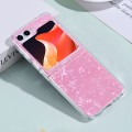 For Samsung Galaxy Z Flip5 5G Shell Pattern Glitter Shockproof Phone Case(Pink)