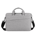 For 13.3 inch ST01S Waterproof Oxford Laptop Diagonal Shoulder Handbag(Light Grey)