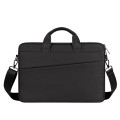 For 14.1 inch ST01S Waterproof Oxford Laptop Diagonal Shoulder Handbag(Black)