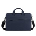 For 14.1 inch ST01S Waterproof Oxford Laptop Diagonal Shoulder Handbag(Navy Blue)