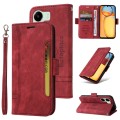 For Xiaomi Redmi 13C 4G / 5G BETOPNICE Dual-side Buckle Leather Phone Case(Red)