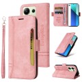 For Xiaomi Redmi Note 13 4G BETOPNICE Dual-side Buckle Leather Phone Case(Pink)