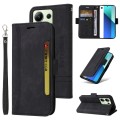 For Xiaomi Redmi Note 13 4G BETOPNICE Dual-side Buckle Leather Phone Case(Black)