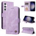 For Samsung Galaxy S23 FE 5G Skin Feel Life Tree Metal Button Leather Phone Case(Purple)
