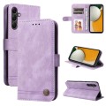 For Samsung Galaxy A15 Skin Feel Life Tree Metal Button Leather Phone Case(Purple)