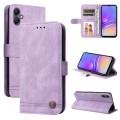 For Samsung Galaxy A05 Skin Feel Life Tree Metal Button Leather Phone Case(Purple)