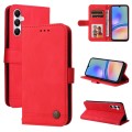 For Samsung Galaxy A05s Skin Feel Life Tree Metal Button Leather Phone Case(Red)
