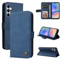For Samsung Galaxy A05s Skin Feel Life Tree Metal Button Leather Phone Case(Blue)
