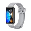 For Huawei Band 8 Mijobs Silicone Breathable Watch Band(Grey)