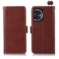 For Honor 100 Crazy Horse Top Layer Cowhide Leather Phone Case(Brown)