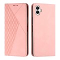 For Samsung Galaxy A05 Diamond Splicing Skin Feel Magnetic Leather Phone Case(Rose Gold)
