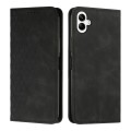 For Samsung Galaxy A05 Diamond Splicing Skin Feel Magnetic Leather Phone Case(Black)