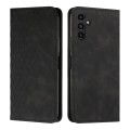 For Samsung Galaxy A05s Diamond Splicing Skin Feel Magnetic Leather Phone Case(Black)