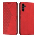 For Samsung Galaxy M15 / F15 Diamond Splicing Skin Feel Magnetic Leather Phone Case(Red)