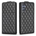 For Samsung Galaxy M34 5G Diamond Lattice Vertical Flip Leather Phone Case(Black)
