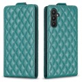 For Samsung Galaxy A55 Diamond Lattice Vertical Flip Leather Phone Case(Green)