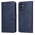 For Samsung Galaxy A15 Classic Calf Texture Flip Leather Phone Case(Blue)