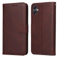 For Samsung Galaxy A05 Classic Calf Texture Flip Leather Phone Case(Brown)