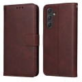 For Samsung Galaxy A55 Classic Calf Texture Flip Leather Phone Case(Brown)