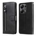 For Xiaomi Redmi Note13 Pro 4G Global/Poco M6 Pro 4G Fashion Calf Texture Zipper Leather Phone Case(