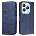 For Infinix Hot 40 / 40 Pro Stitching Calf Texture Buckle Leather Phone Case(Blue)