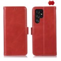 For Samsung Galaxy S24 Ultra Crazy Horse Top Layer Cowhide Leather Phone Case(Red)