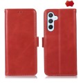 For Samsung Galaxy S24+ Crazy Horse Top Layer Cowhide Leather Phone Case(Red)