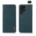 For Samsung Galaxy S24 Ultra KHAZNEH Nappa Top Layer Cowhide Leather Phone Case(Green)