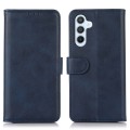 For Samsung Galaxy S24+ 5G Cow Texture Leather Phone Case(Blue)