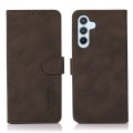 For Samsung Galaxy S24 5G KHAZNEH Matte Texture Leather Phone Case(Brown)