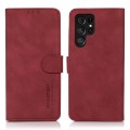 For Samsung Galaxy S24 Ultra 5G KHAZNEH Matte Texture Leather Phone Case(Red)