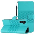 For Samsung Galaxy A15 Diamond Embossed Skin Feel Leather Phone Case(Blue)