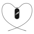 For Xiaomi Mi Band 8 Mijobs Stainless Steel Buckle Wax Rope Necklace(Black)