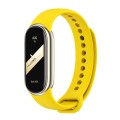 For Xiaomi Mi Band 8 Mijobs Solid Color Silicone Watch Band(Yellow)