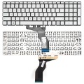 For HP 15m-DR / 15m-DS US Version Laptop Backlight Keyboard(Silver)