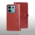 For Xiaomi Redmi Note 13 Pro 5G idewei Crocodile Texture Leather Phone Case(Red)