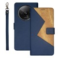 For Xiaomi Redmi A3 4G idewei Two-color Splicing Leather Phone Case(Blue)