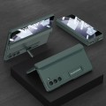 For Samsung Galaxy Z Fold5 GKK Integrated Magnetic Full Coverage Folding Phone Case(Dark Green)