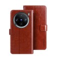 For vivo X100 Pro idewei Crazy Horse Texture Leather Phone Case(Brown)