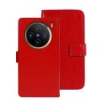 For vivo X100 idewei Crazy Horse Texture Leather Phone Case(Red)