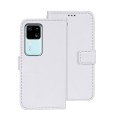 For vivo V30 idewei Crazy Horse Texture Leather Phone Case(White)