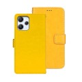 For Xiaomi Redmi 12 4G idewei Crazy Horse Texture Leather Phone Case(Yellow)