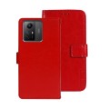 For Xiaomi Redmi Note 12S idewei Crazy Horse Texture Leather Phone Case(Red)